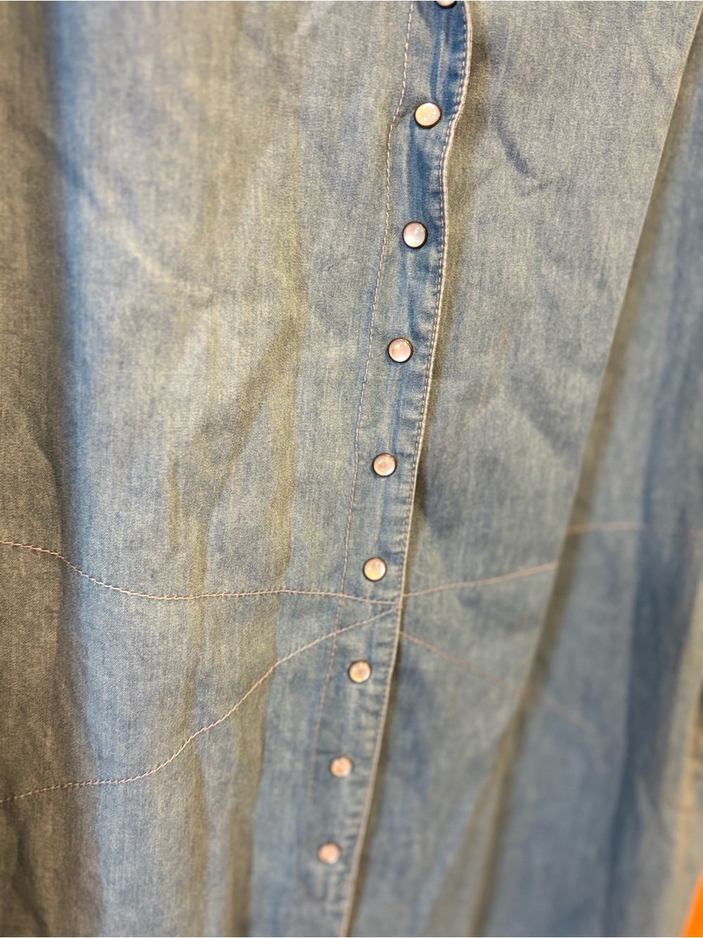 ONE by One Teaspoon Denim Shirt Dress Light Wash Relaxed Oversized Midi Small - Picture 2 of 11